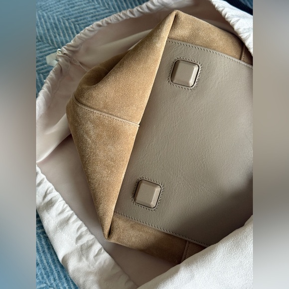 Aerin Suede Oversized Weekender Bag - Picture 13 of 13